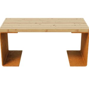Mestna/vrtna klop Corten CHAN 2