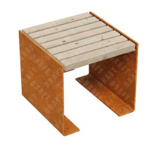Mestna/vrtna klop Corten FLANCO B1