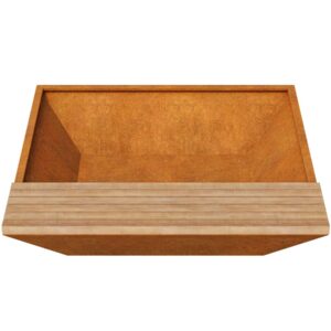 Klop s koritom Corten BASTIDOR 5C