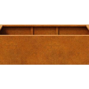 Steel planter bottomless Corten NOFONDO 2